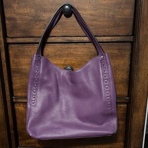 Borse in Pelle Purple Leather Women's Bag